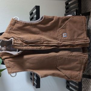 Women SM Carhartt Vest Sherpa Lined